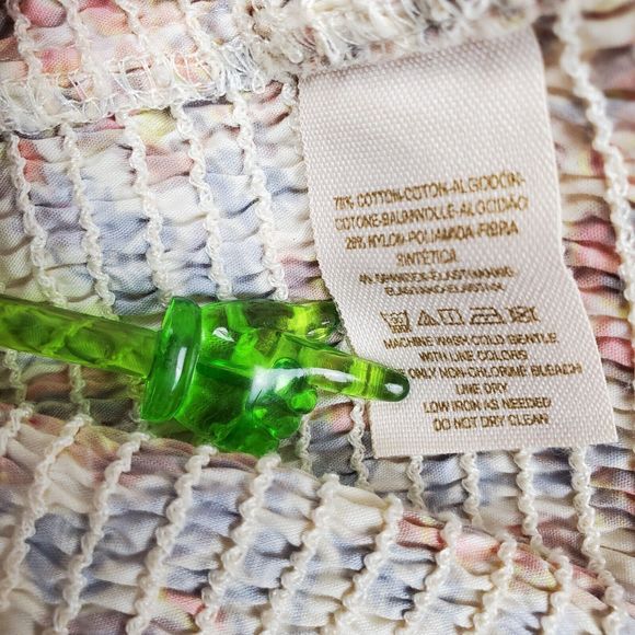 Free People Intimately Beige Purple Pink Floral Smocked Straps Mini Dress Sz XS - Picture 5 of 6